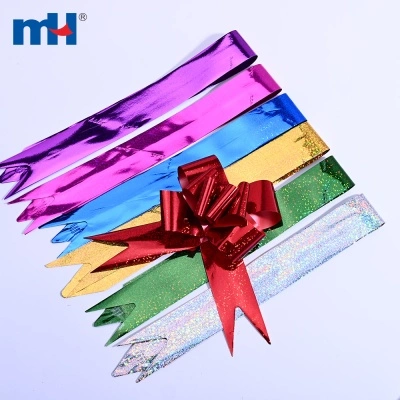 Dotted Holographic Pull Ribbon