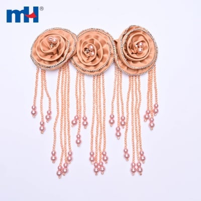 Beaded Flower Lace Motif