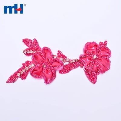 Beaded Sequin Lace Motif