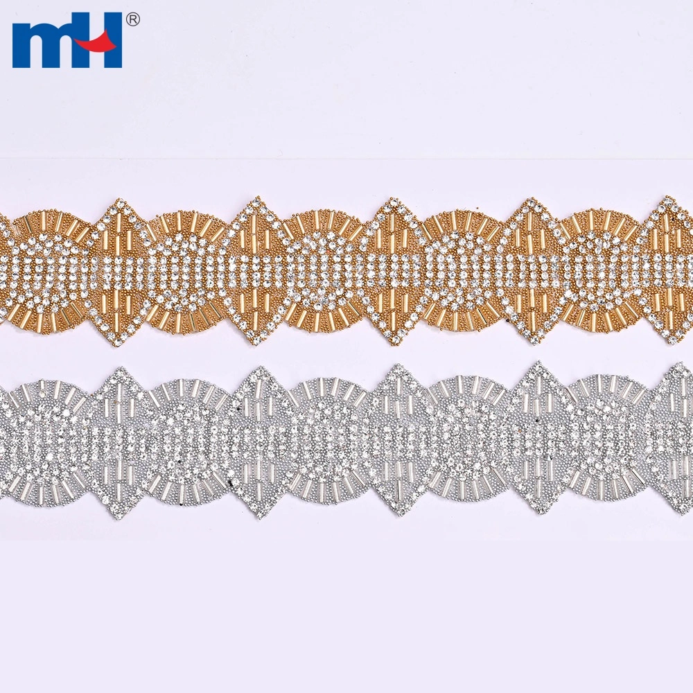 Băng keo dán nhiệt 26NF-7265 dùng cho viền đá kính, rộng 2.3cm, chi tiết hoa văn.