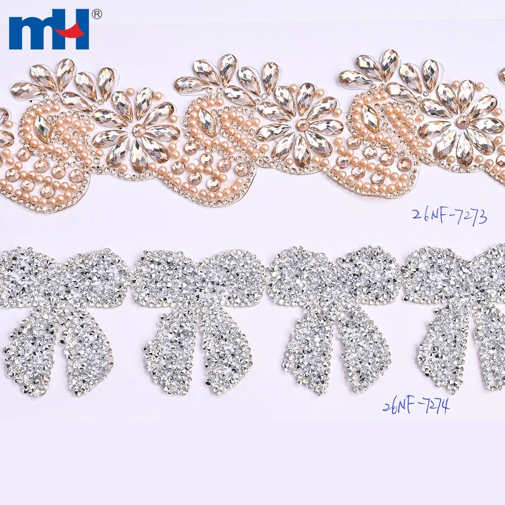 26NF-7273-74 Băng keo dán nhiệt đính đá kính, rộng 2.3cm, hình ảnh cận cảnh bề mặt.