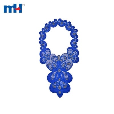 Embroidered Lace Collar with Back Adhesive