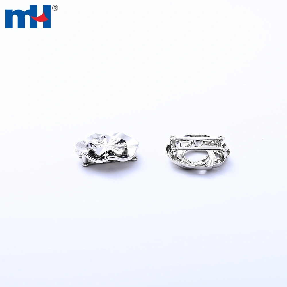 Khóa cài váy bằng kim loại, đường kính trong 30 x chiều dài 45 x chiều rộng 42mm (chi tiết họa tiết)
