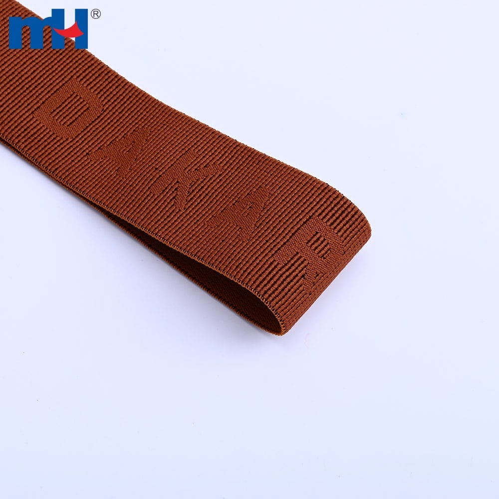 Detailansicht des breiten, gewebten Nylon-Spandex-Elastikbandes