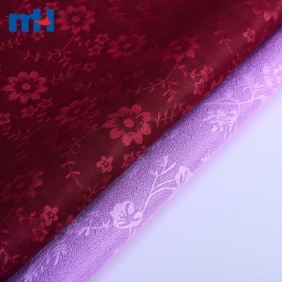 100 % Polyester-Jacquard-Satin-Gewebe