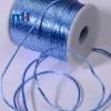 Cordon queue de rat satin bleu et argent