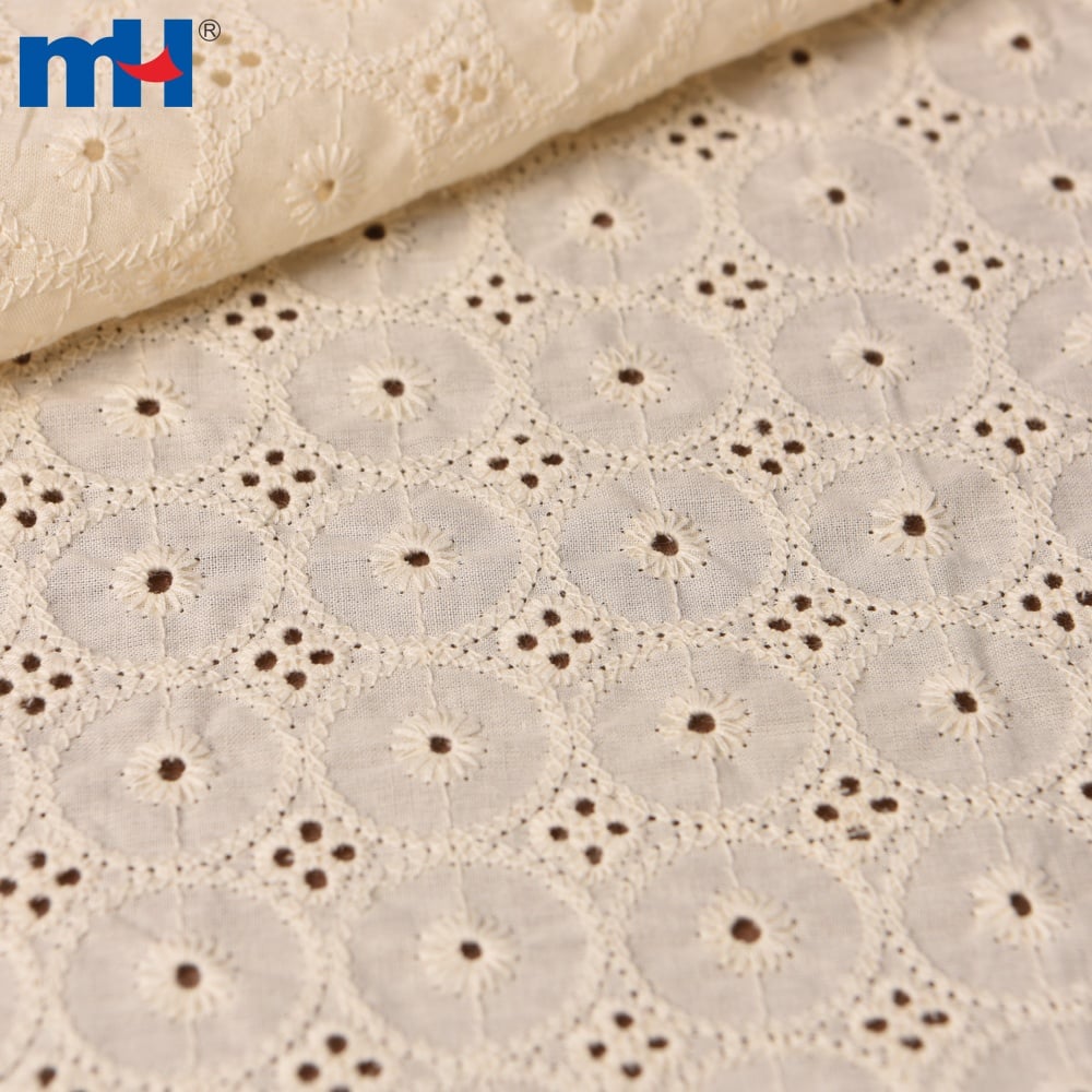 Broderie Anglaise Cotton Eyelet Lace Fabric