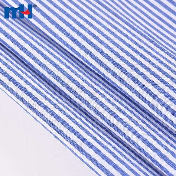 8157-0019-light blue & white striped fabric