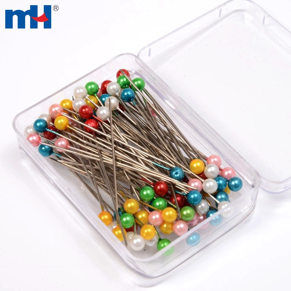 100Pcs/Box 32mm Sewing Pins Glass Ball Multicolor Head Pins Straight Quilting  Pins Pearl Heads For Dressmaker DIY Jewelry Decor - AliExpress
