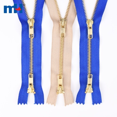 #5 Brass Two-ways Zipper