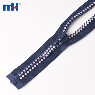 #10 AB Diamond Zipper