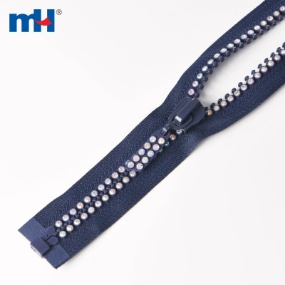 #10 AB Diamond Zipper