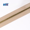 antique brass long chain zipper