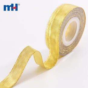 Gold Metallic Edge Ribbon