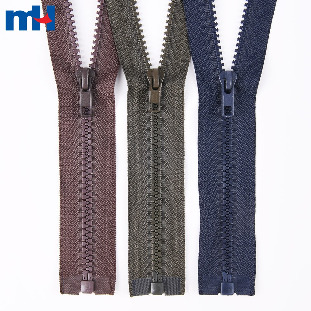 Plastic #5 Molded Jacket Zippers | Separating Jacket Zipper | One way  Jacket Zippers