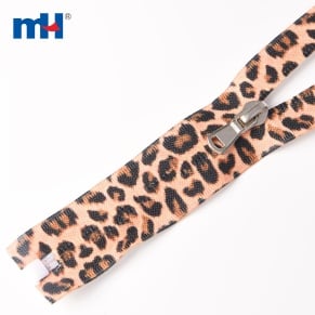 leopard waterproof zipper