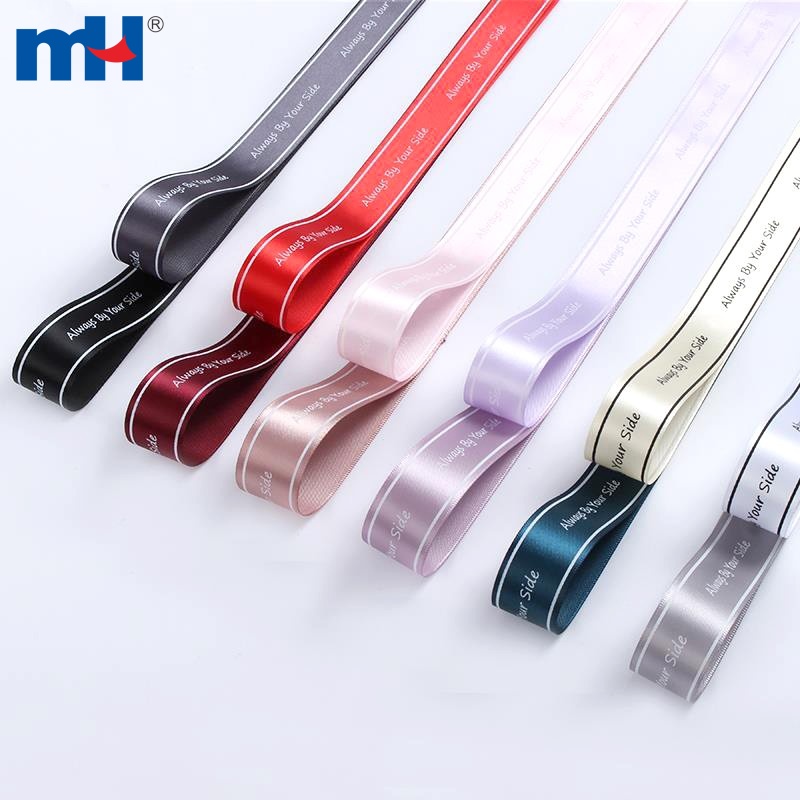 1 Inch Personalized Printed Polyester Satin Ribbon for Crafting Wrapping