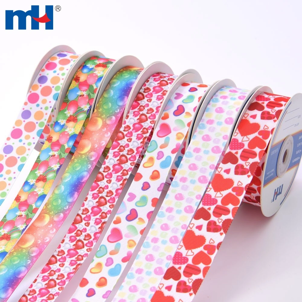 Printed grosgrain ribbon wholesale discount