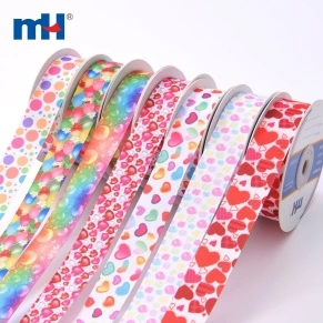 Valentine's Heart Grosgrain Ribbon 1 inch
