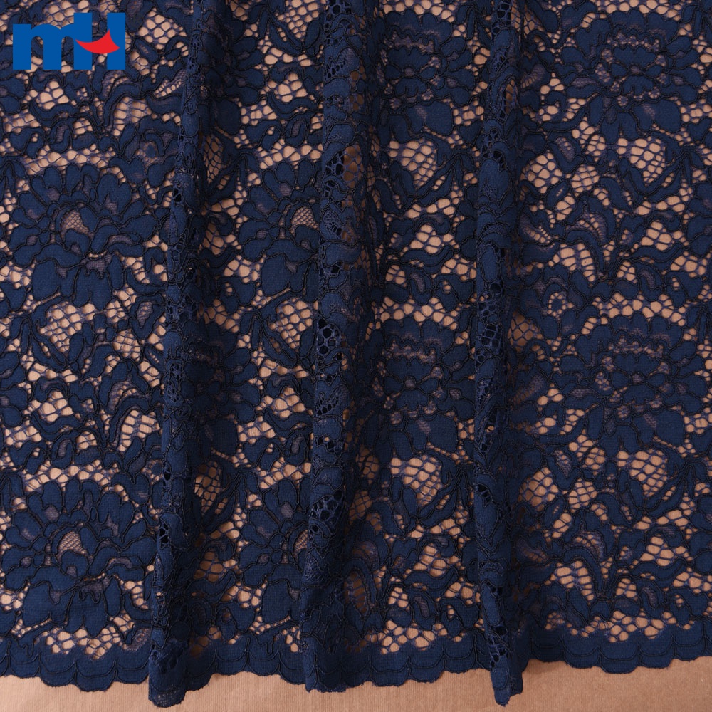 dark navy lace fabric