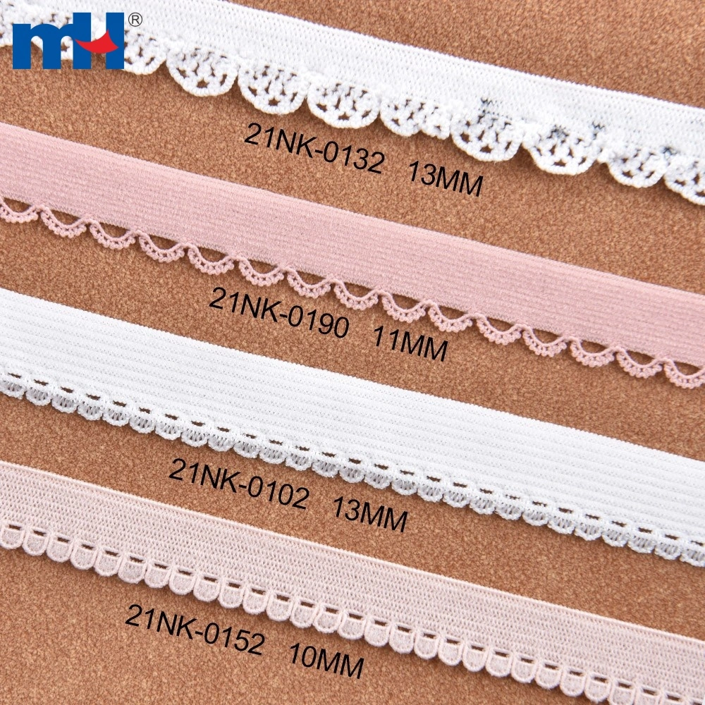 Picot Edge Elastic Trim for Lingerie and Bra