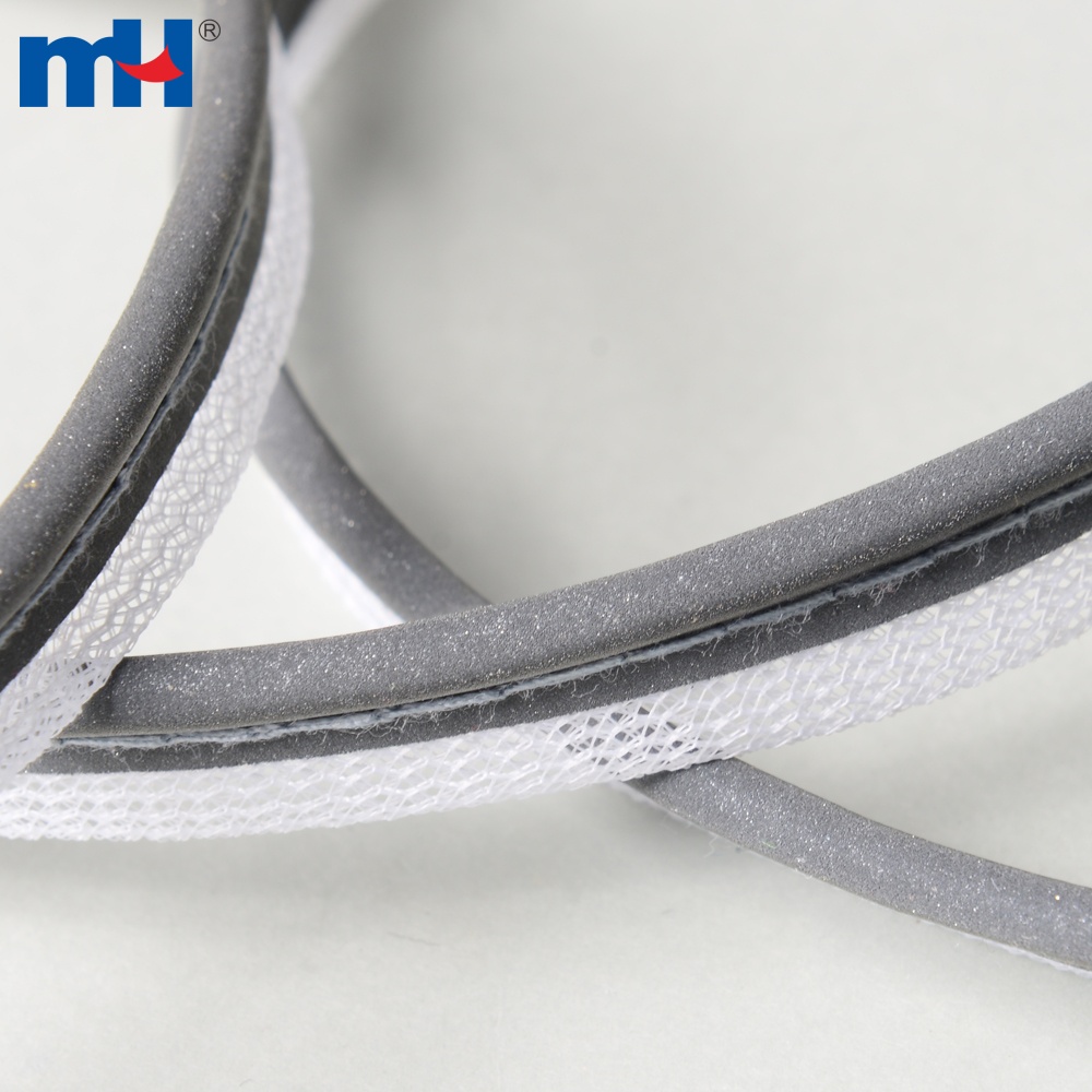 10mm Grey Polyester Reflective Bias Binding Cord Supplier