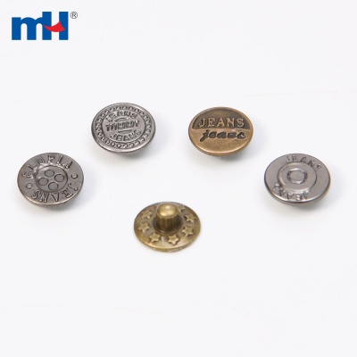 Iron jeans button