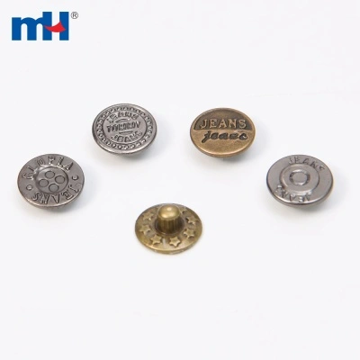 Iron jeans button