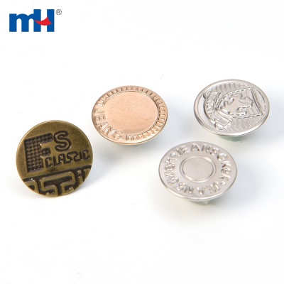 Iron jeans button