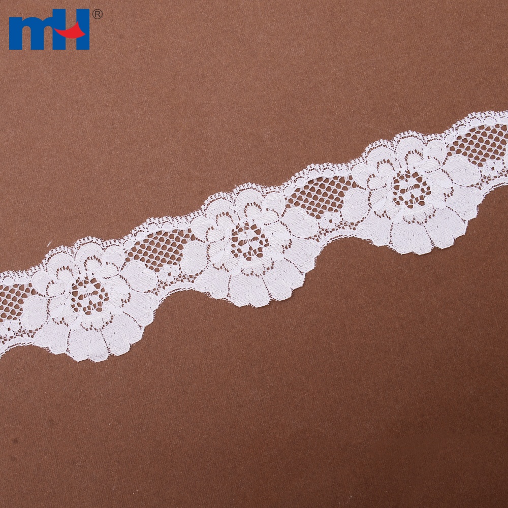 Floral Non Stretch Raschel Nylon Lace Trim