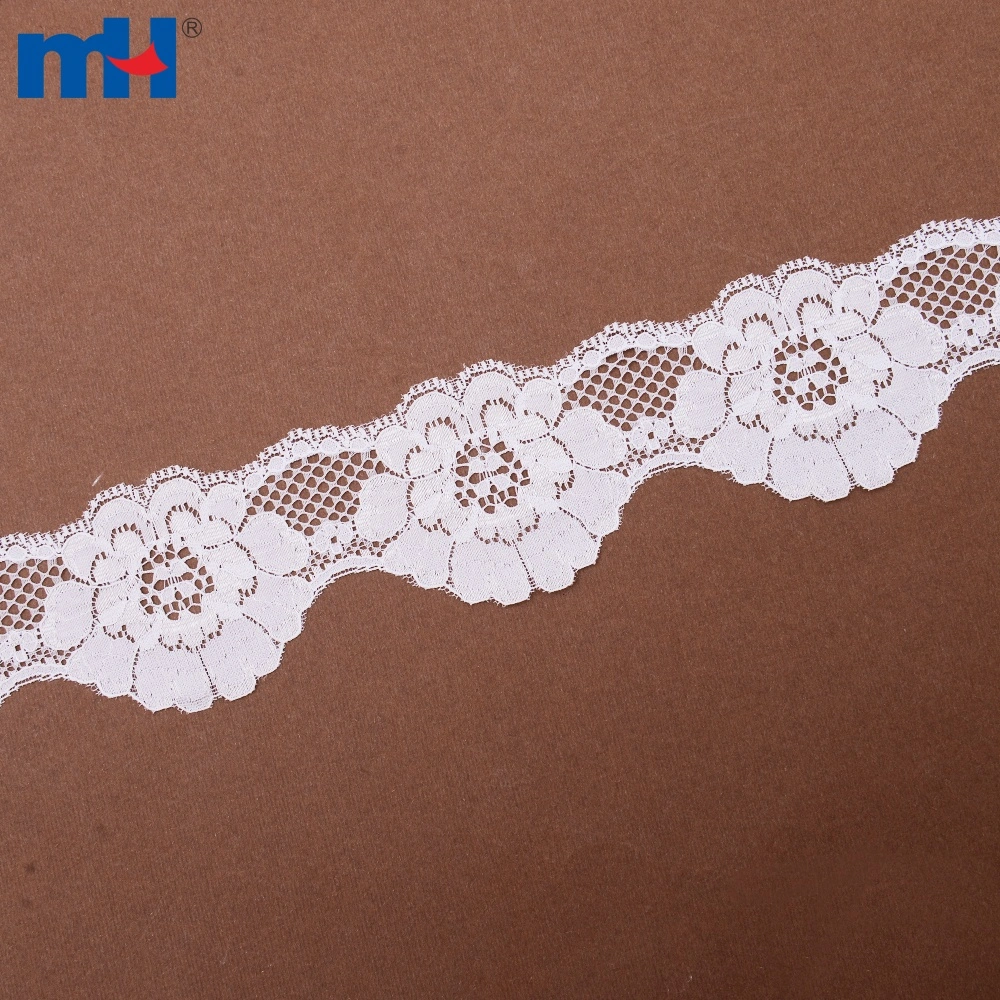 Floral Non Stretch Raschel Nylon Lace Trim