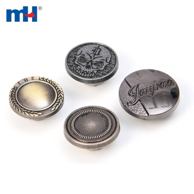 Metal Denim Button