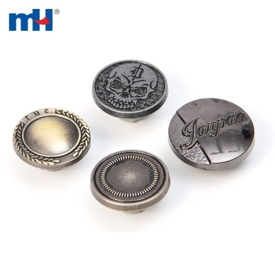 Metal Denim Button