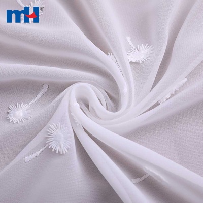 3D Chiffon Lace Fabric