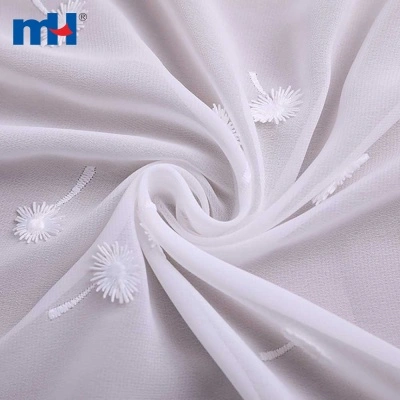 3D Chiffon Lace Fabric