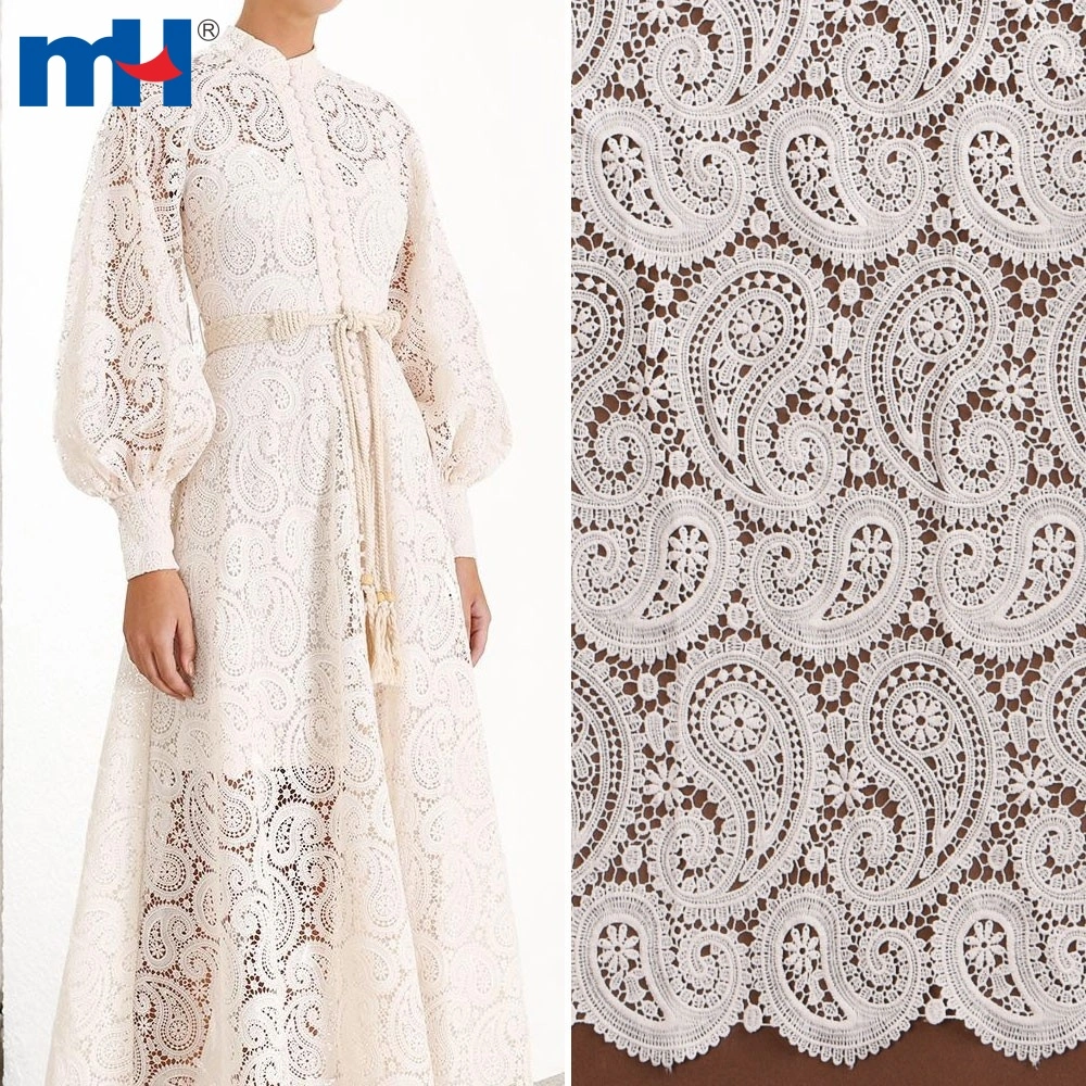 vestido de encaje de cachemira