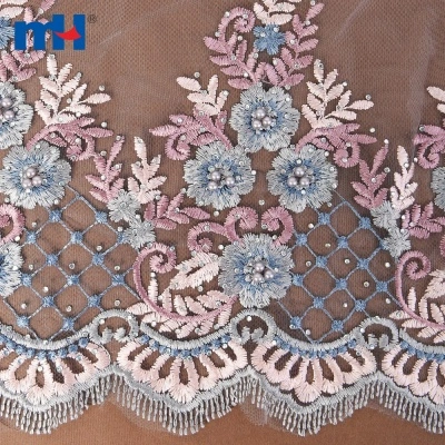 Sequins Beads Lace Fabric