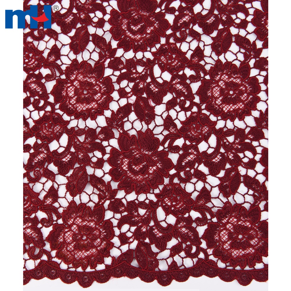 wine red lace