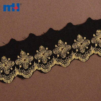 T C embroidery Lace trim