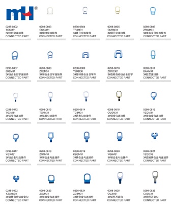 Zipper Slider Accessory Zinc Hook