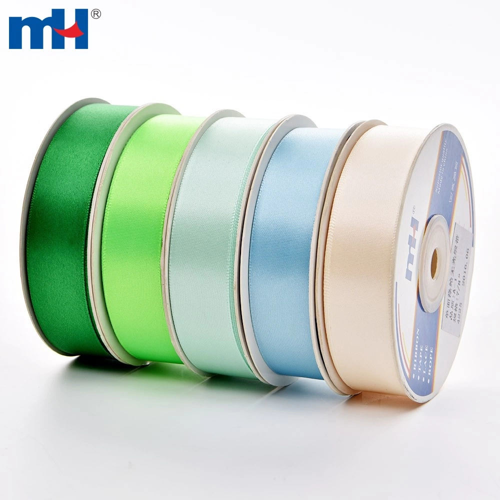 Satin Ribbon 3mm 35 Plain Coloured Double Sided 1/8" inch Faced Ribbon 