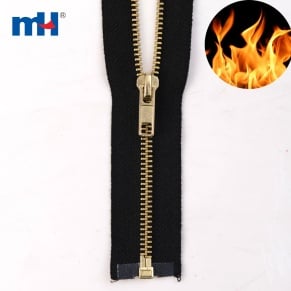 #5 brass fire retardant zipper