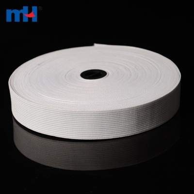 25mm White Knitted Sewing Elastic Band