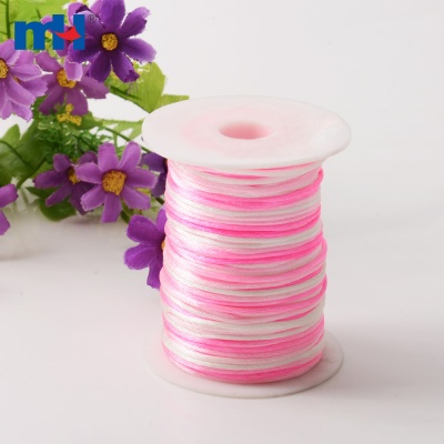 2mm Nylon Multi-color Rattail Cordon pour noeud chinois