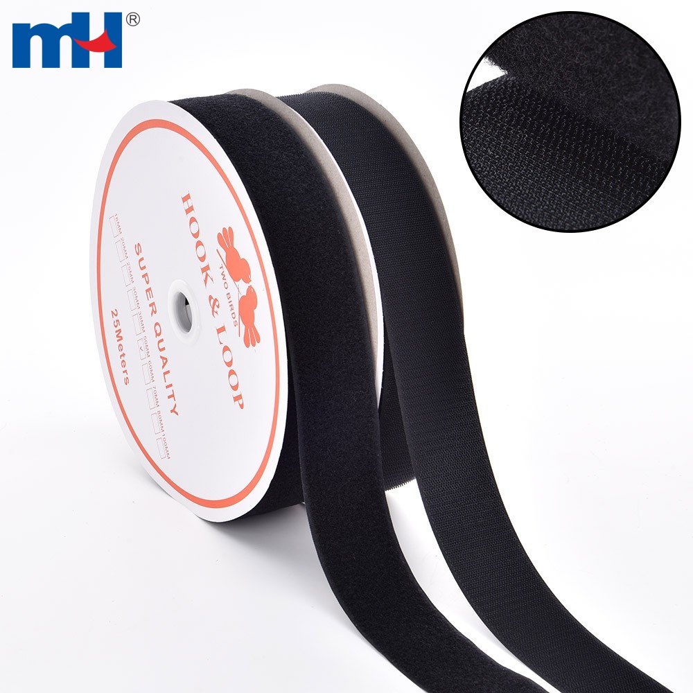 50mm 100% Nylon Black Hook and Loop Tape - Ningbo MH