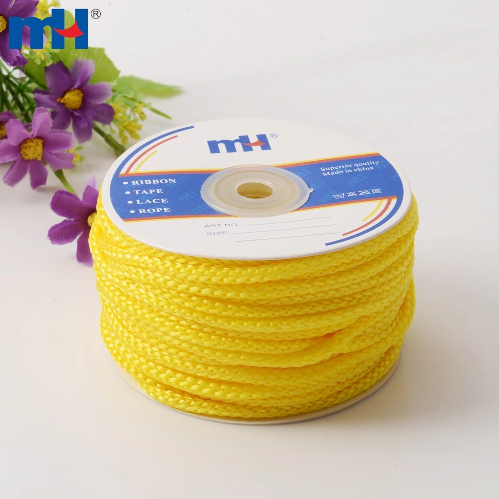 5mm Yellow Braided Polypropylene Rope for Sailing/Climbing - Ningbo MH