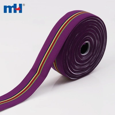 36mm 24.3g/m Spandex Nylon Jacquard Elastic