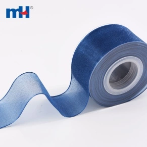 1.1 / 2 "Ruban à bordures en organza
