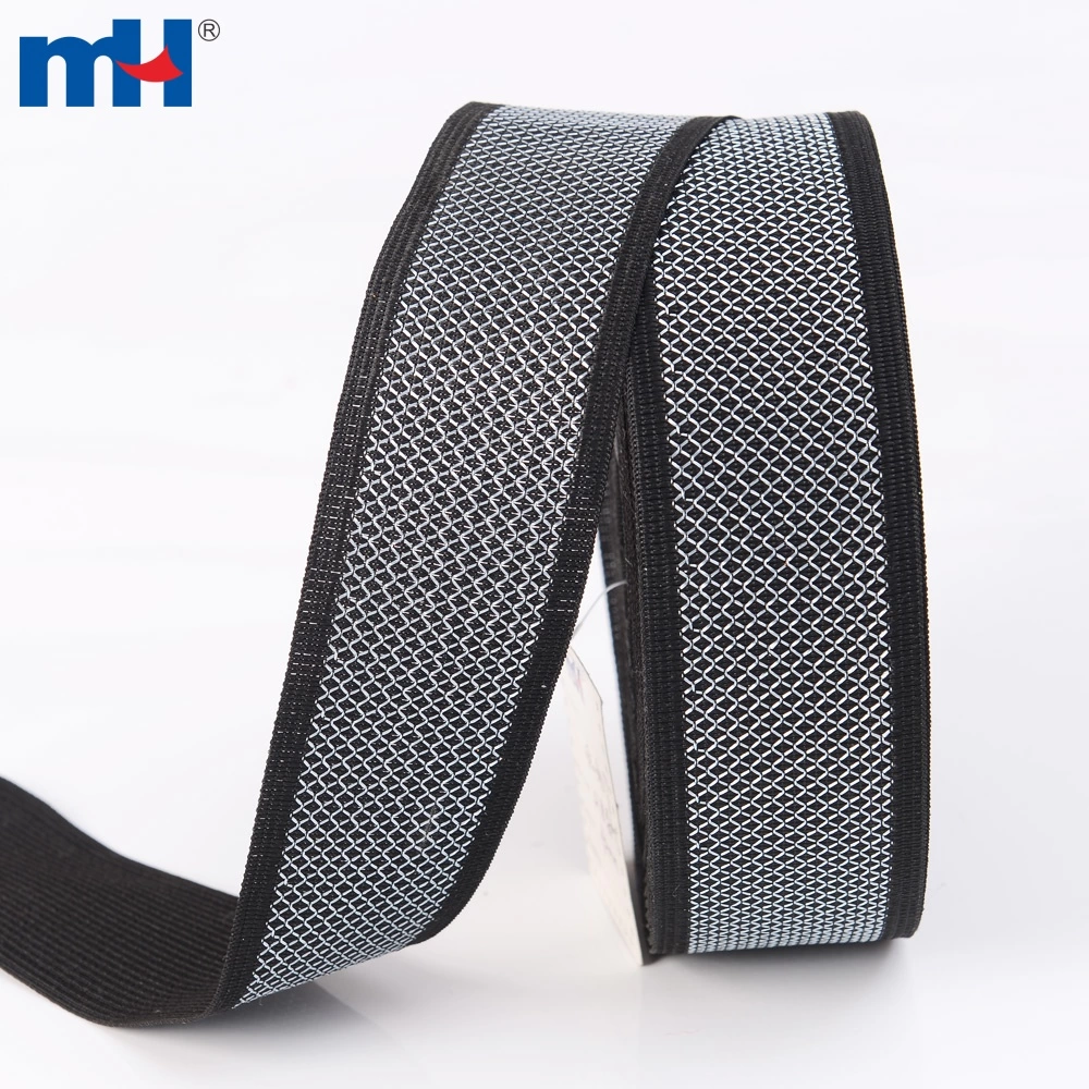 42mm Lattice Knit Mattress Edging Binding Tape Black