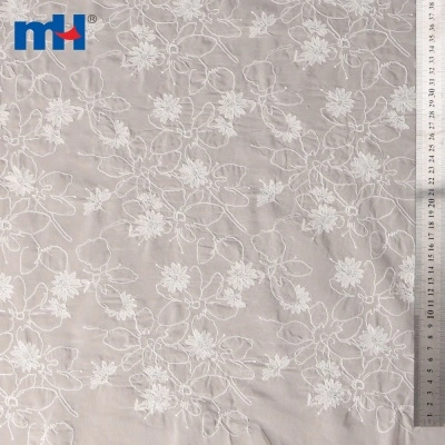 49inch Embroidered Chiffon Fabric